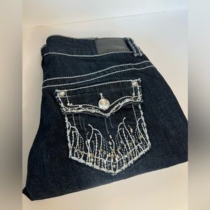 Maurice’s Bling Diamond Y2K Dark Wash Jeans👖